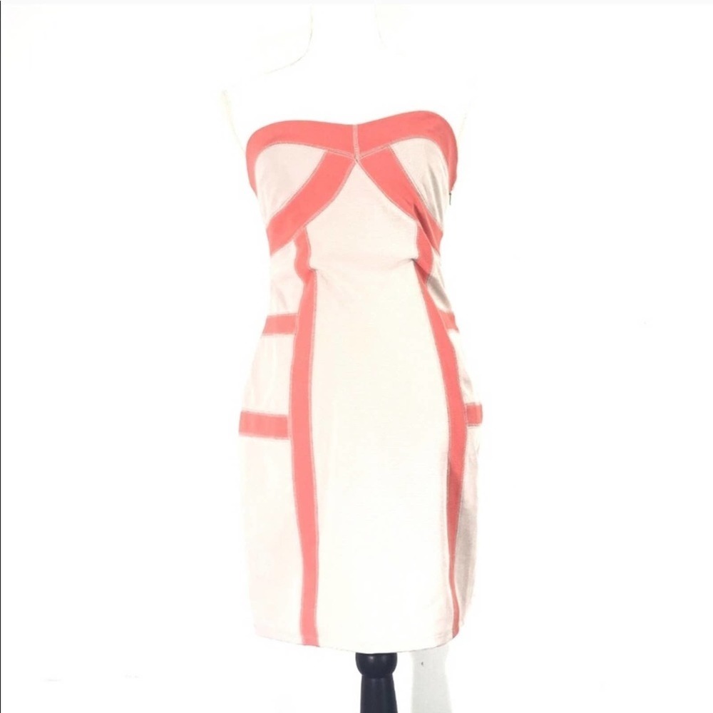 MM Couture Beige Bodycon Dress Small - Picture 5 of 6